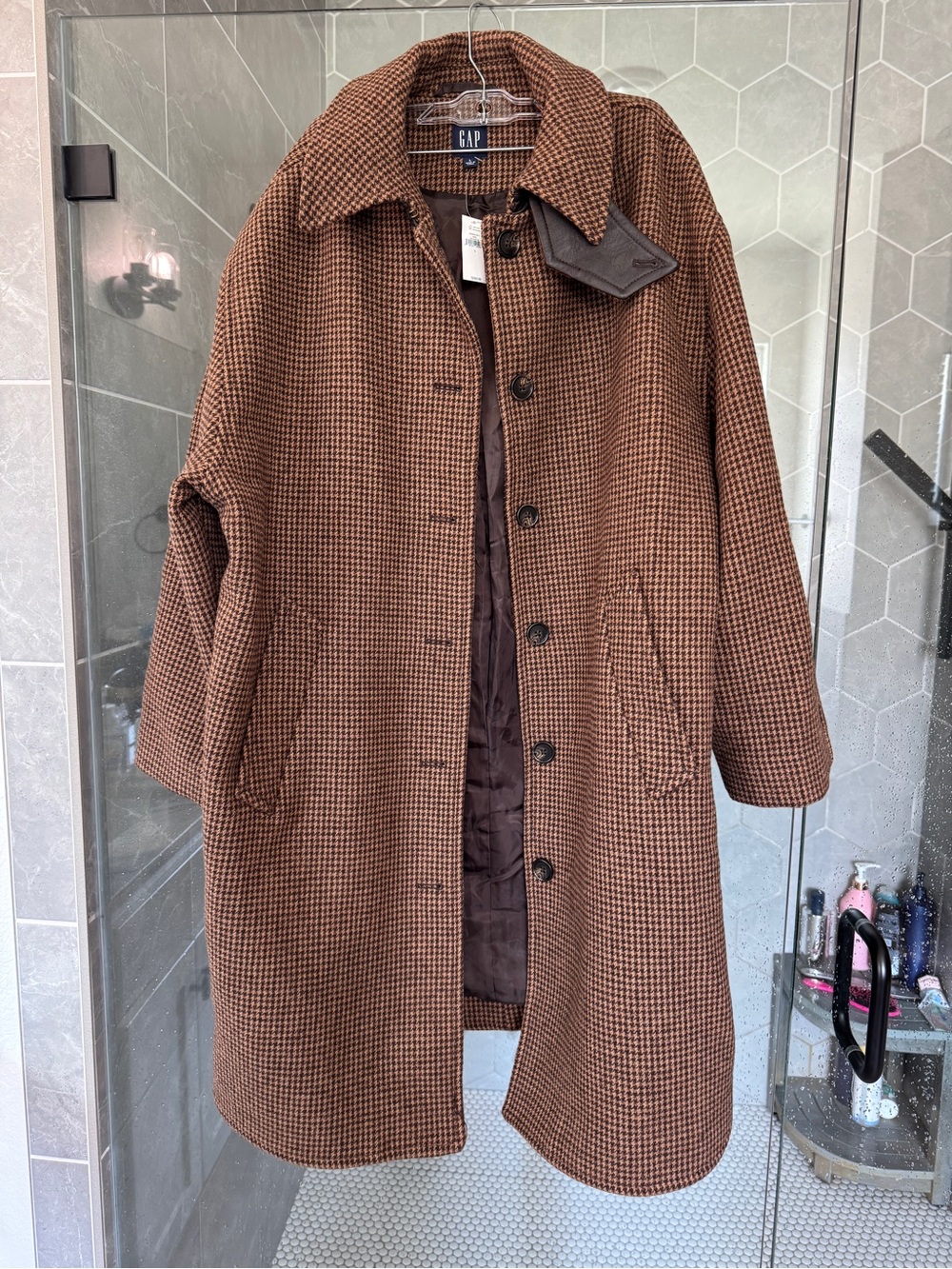 GAP Women’s Houndstooth Car Coat